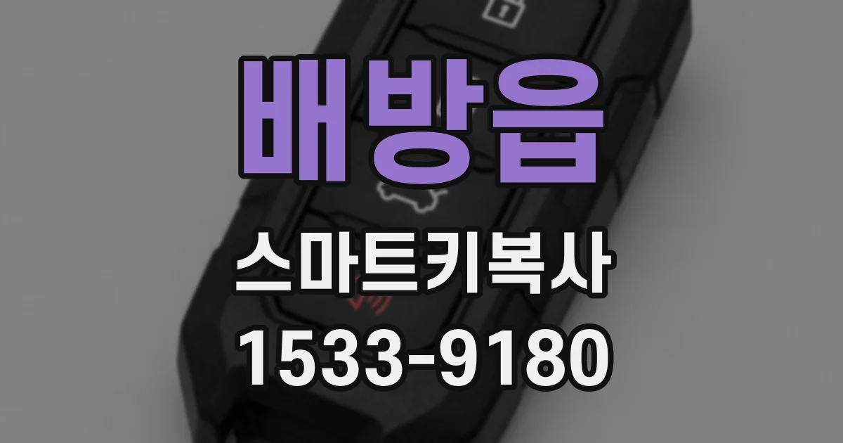 배방읍 스마트키복사