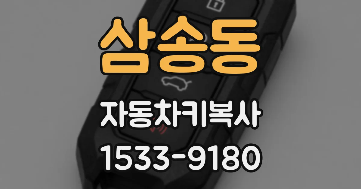 삼송동 자동차키복사