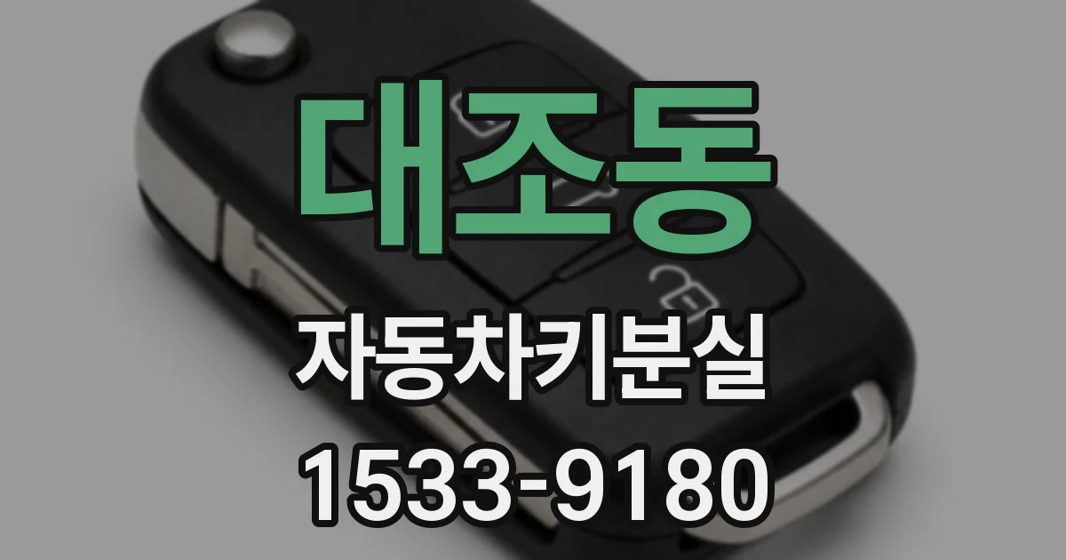 대조동 자동차키분실