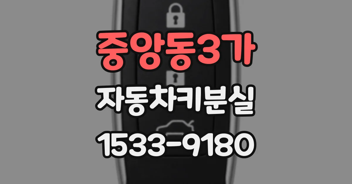 중앙동3가 자동차키분실