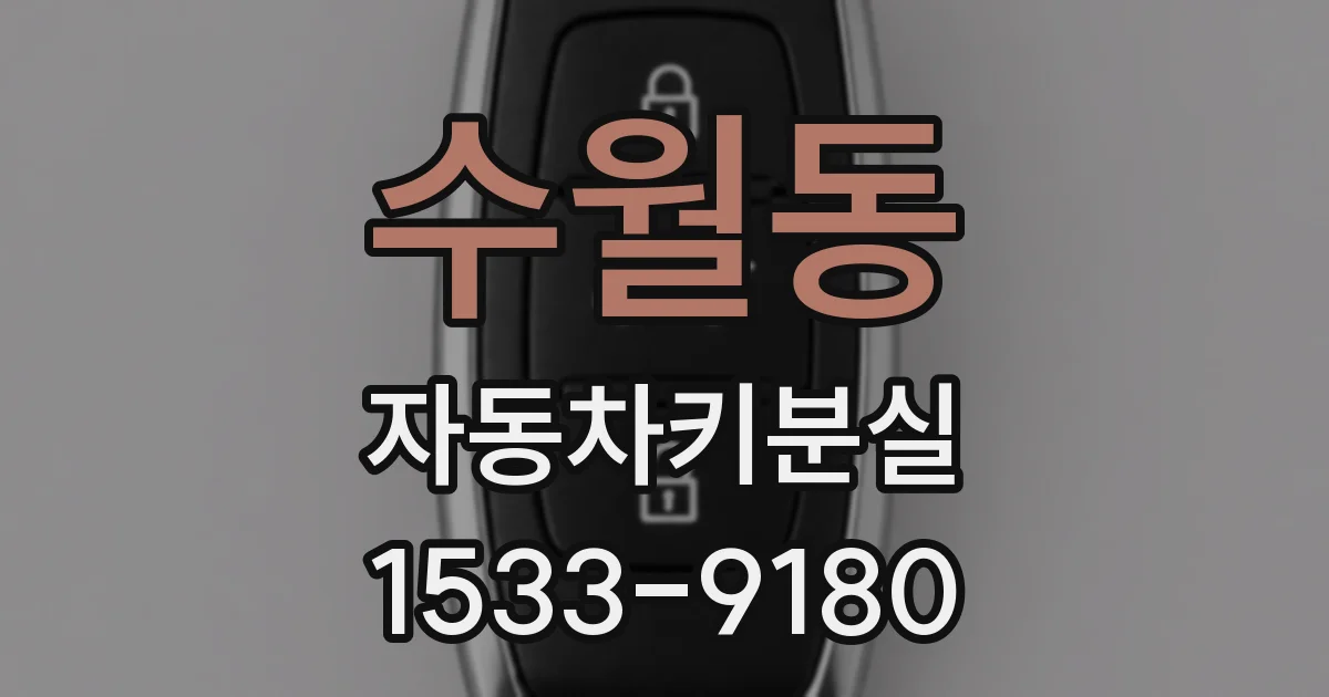 수월동 자동차키분실