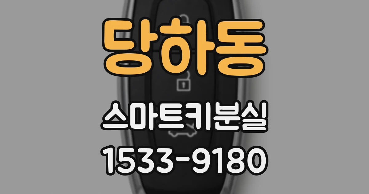 당하동 스마트키분실