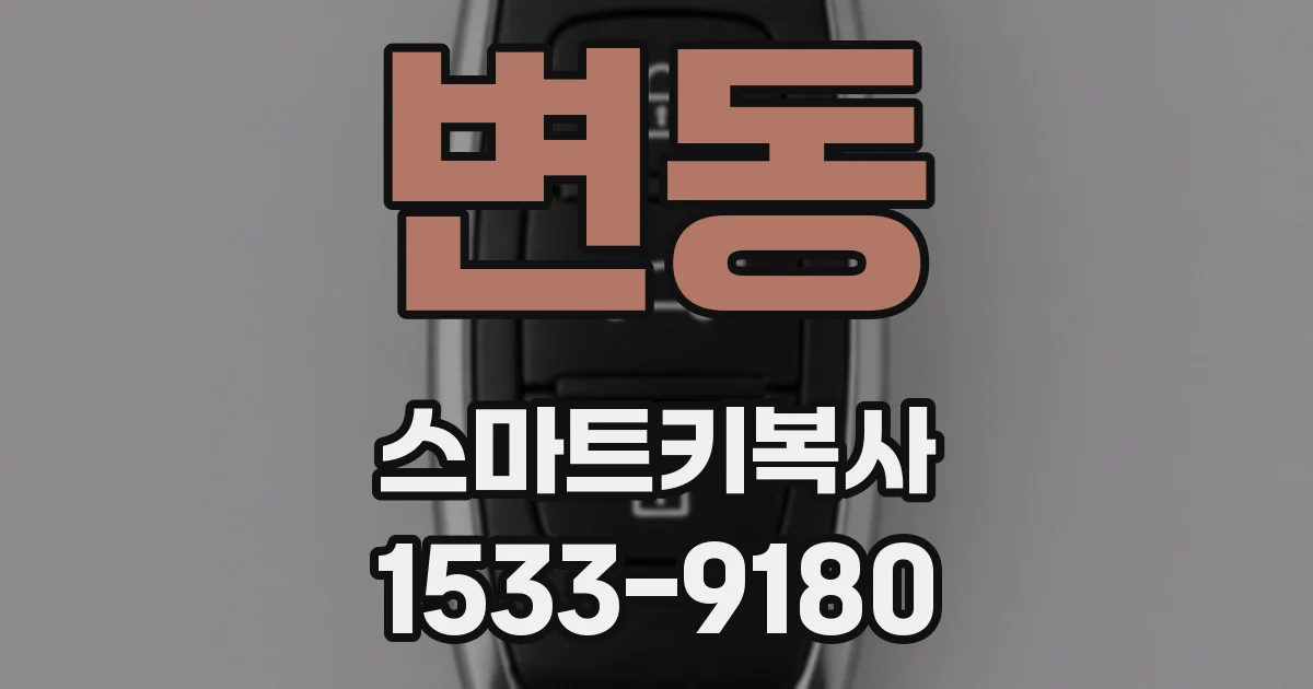 변동 스마트키복사