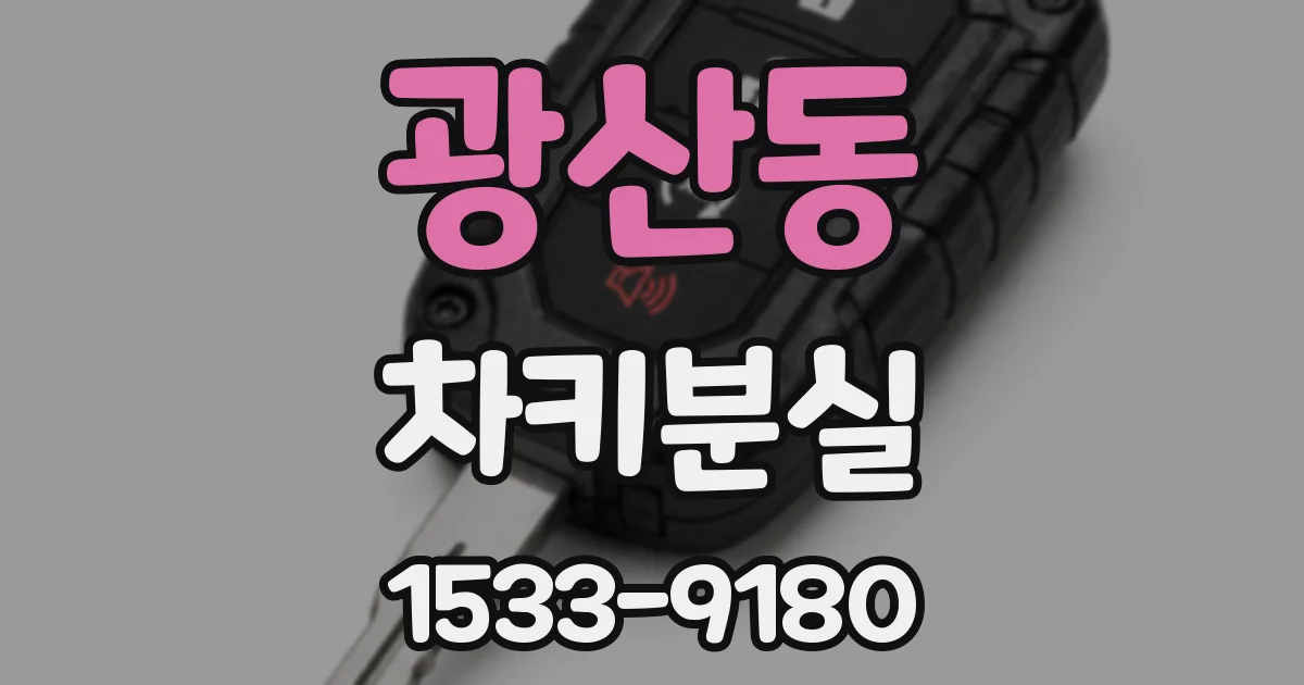 광산동 차키분실