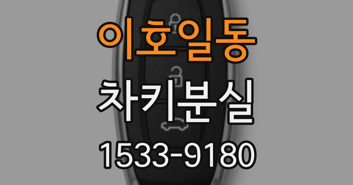 이호일동 차키분실