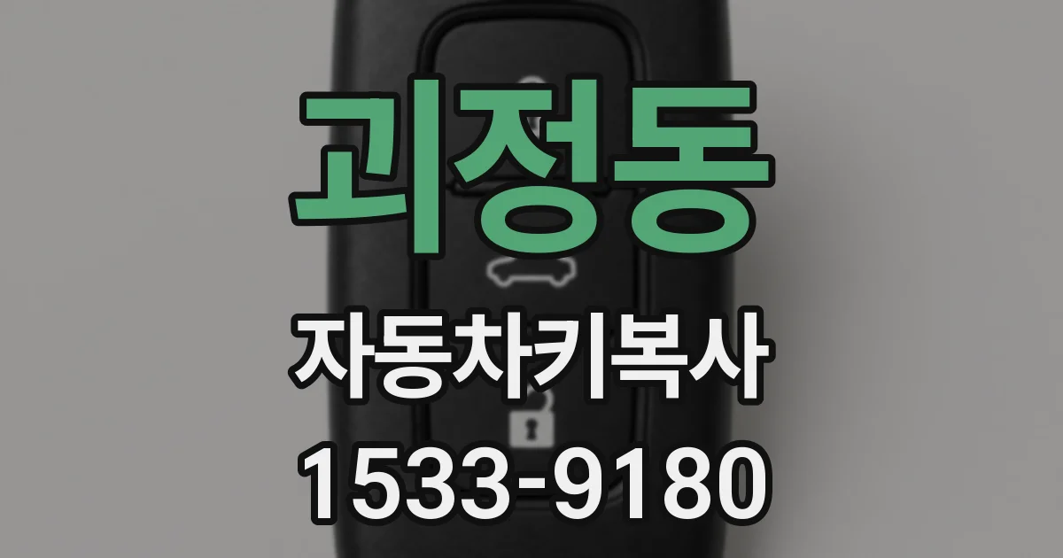 괴정동 자동차키복사