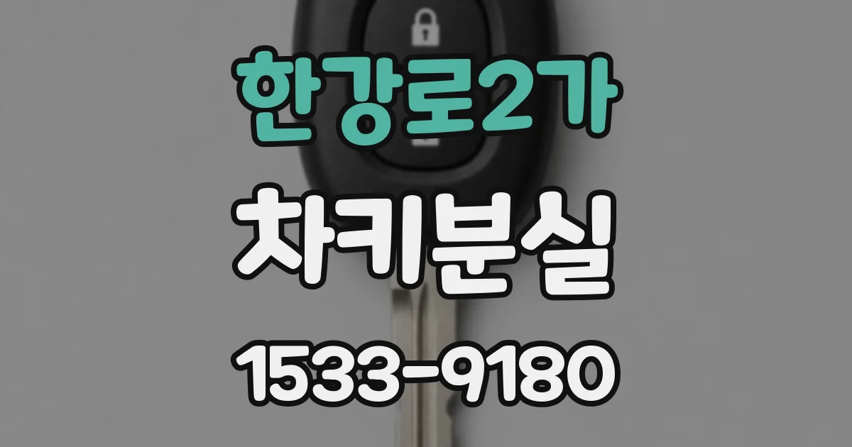 한강로2가 차키분실