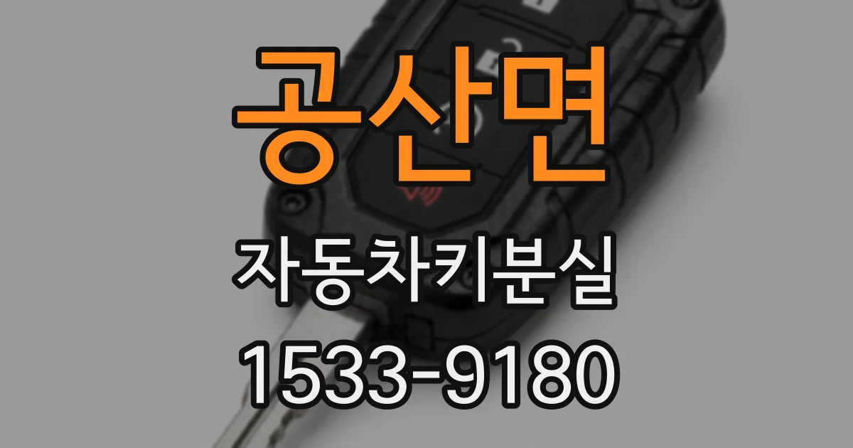 공산면 자동차키분실