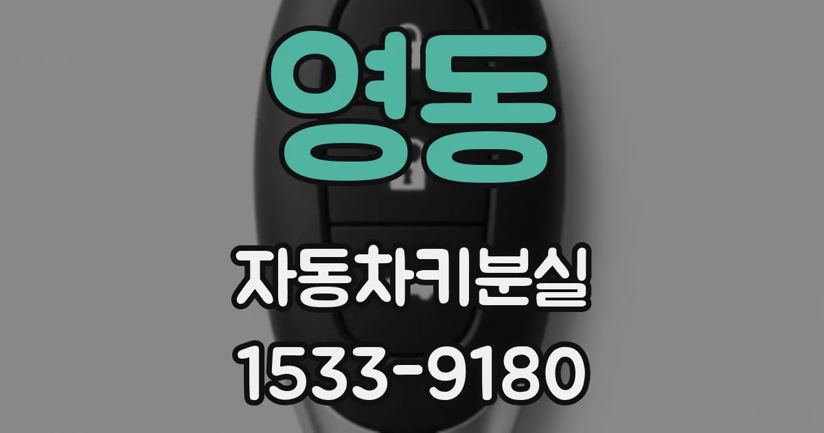 영동 자동차키분실