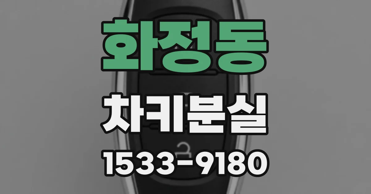 화정동 차키분실