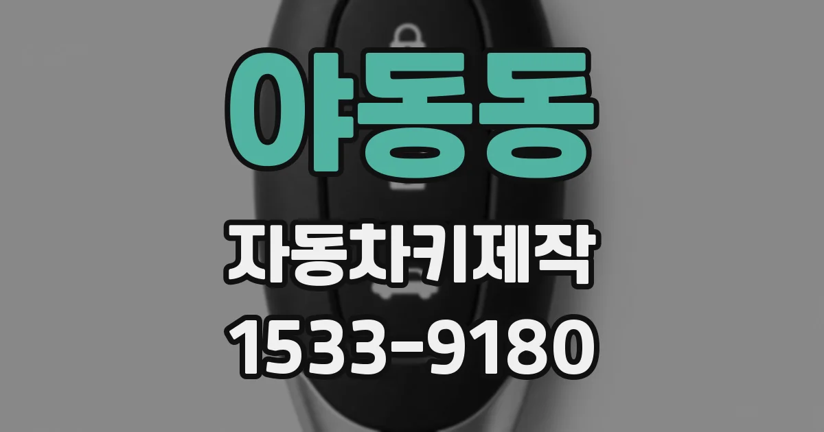 야동동 자동차키제작