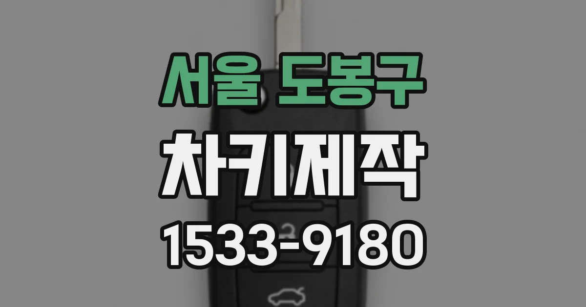 서울 도봉구 차키제작
