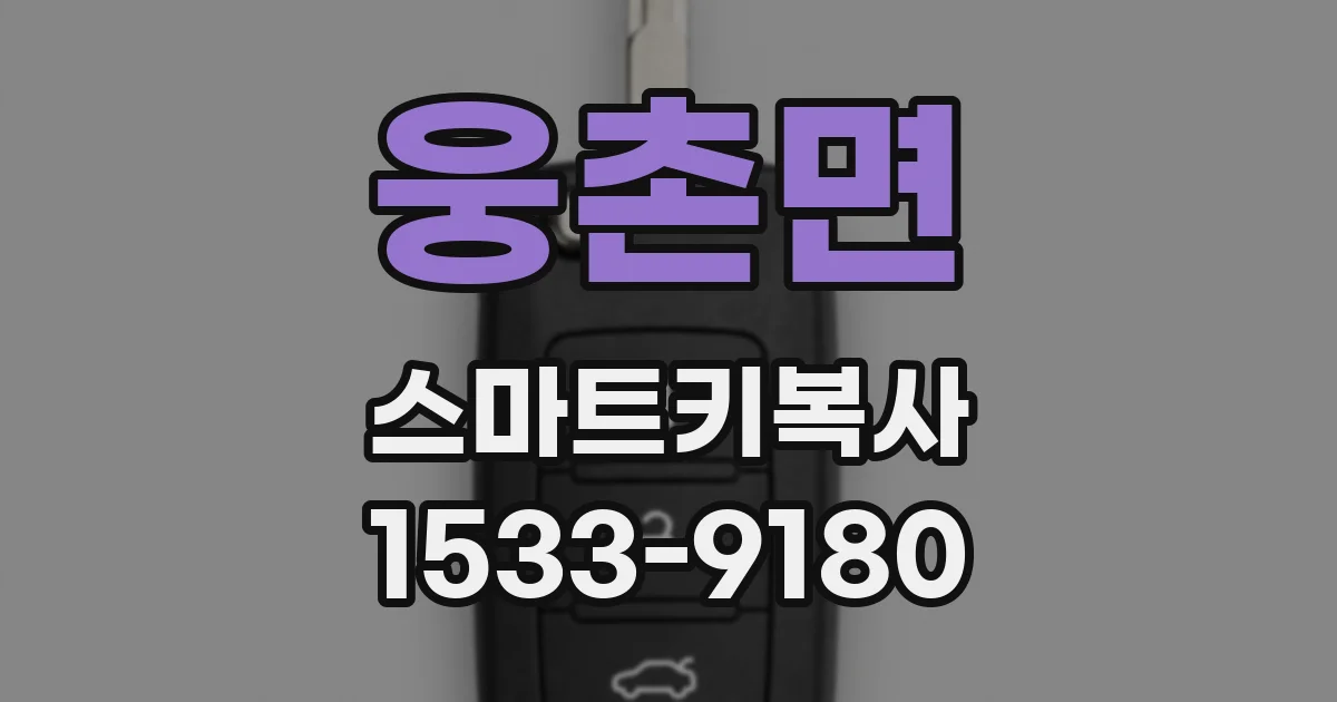웅촌면 스마트키복사