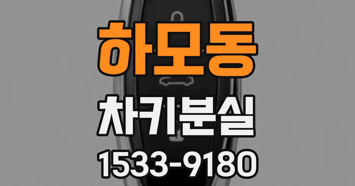 하모동 차키분실