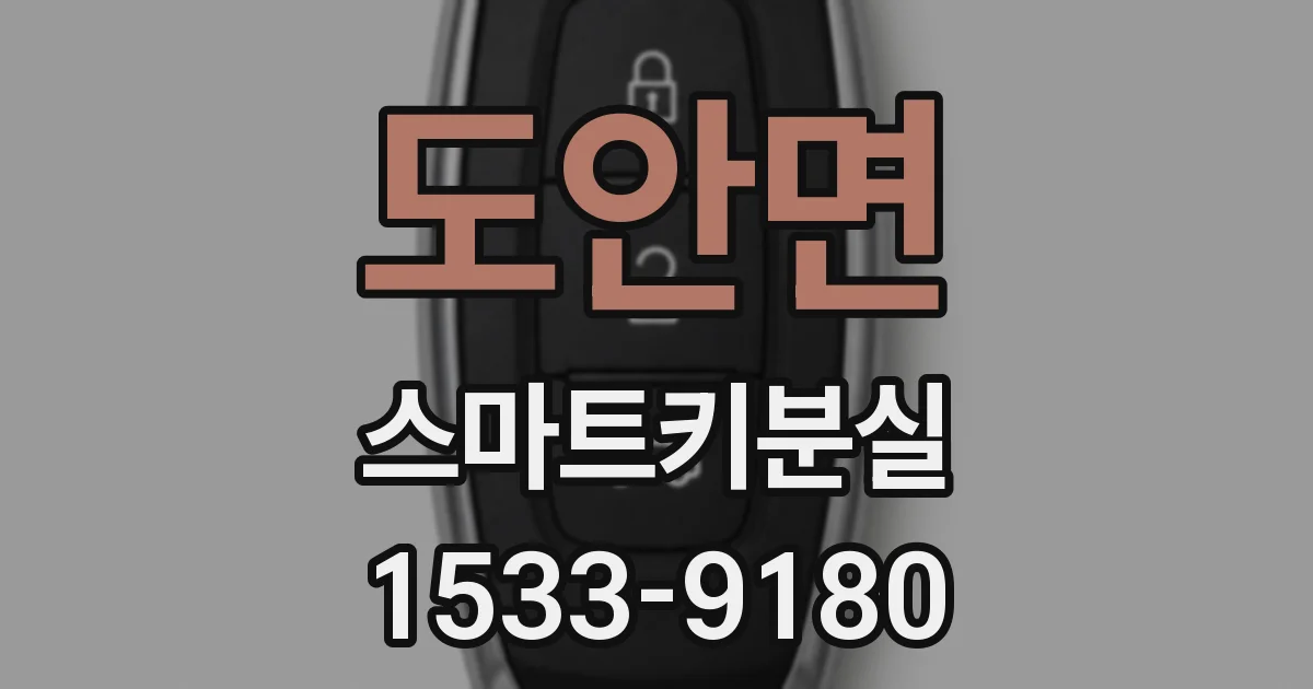 도안면 스마트키분실