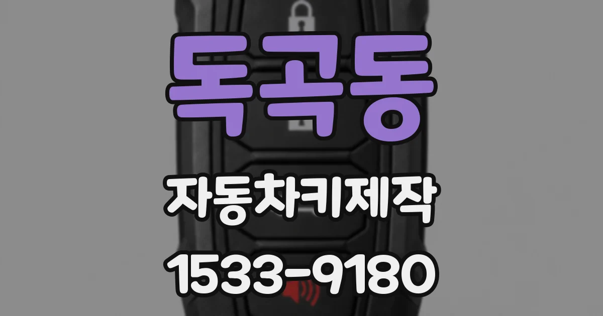 독곡동 자동차키제작