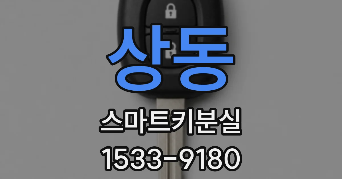 상동 스마트키분실