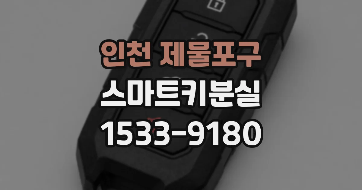 인천 제물포구 스마트키분실