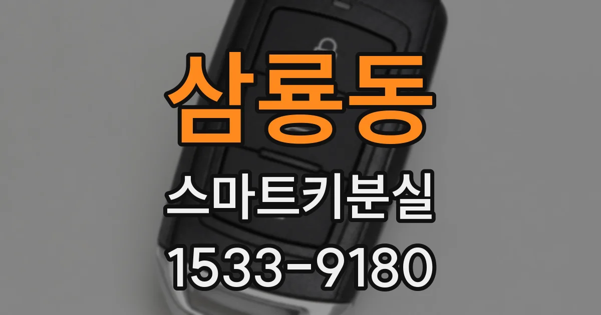 삼룡동 스마트키분실