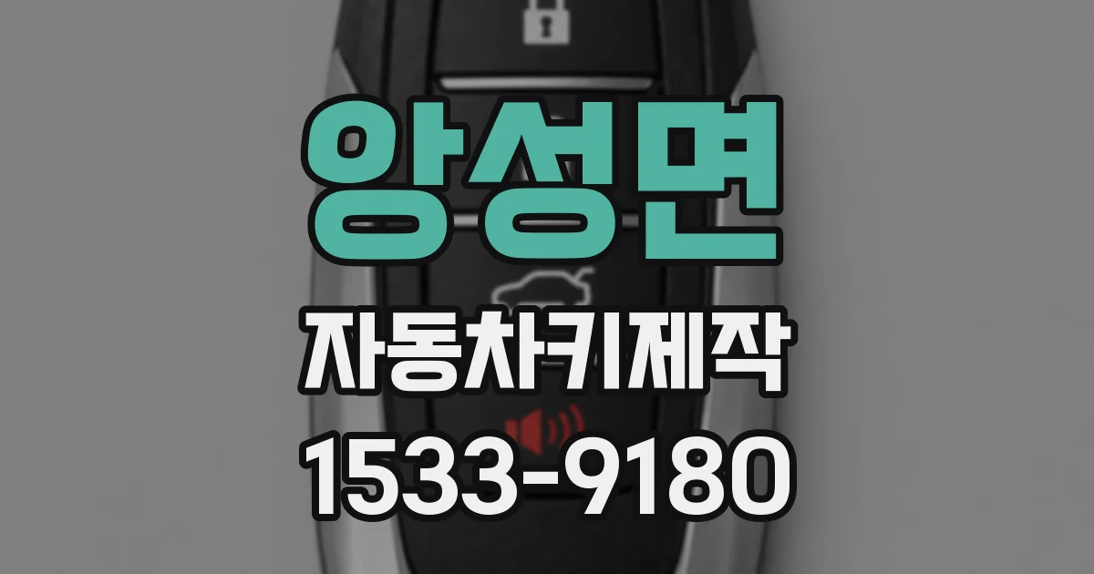 앙성면 자동차키제작