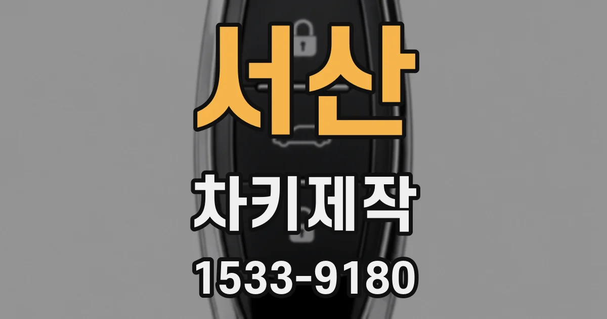 서산 차키제작