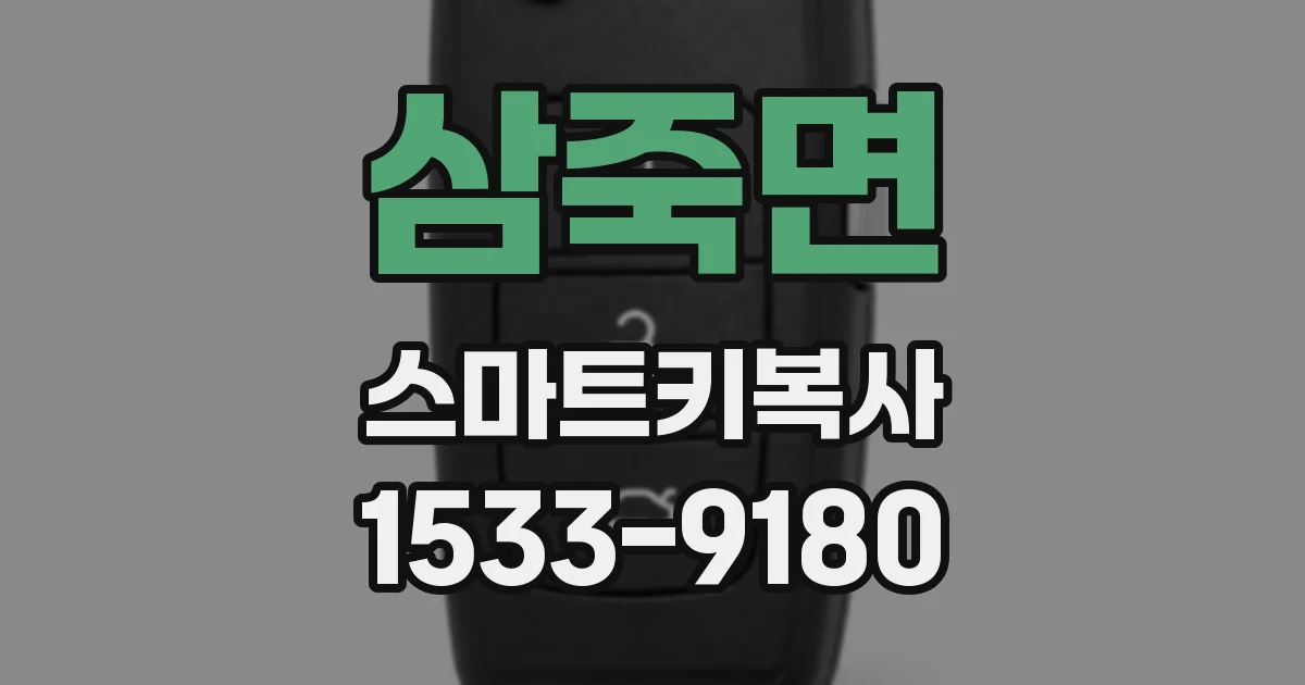 삼죽면 스마트키복사