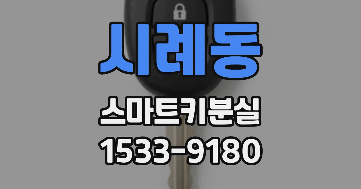 시례동 스마트키분실