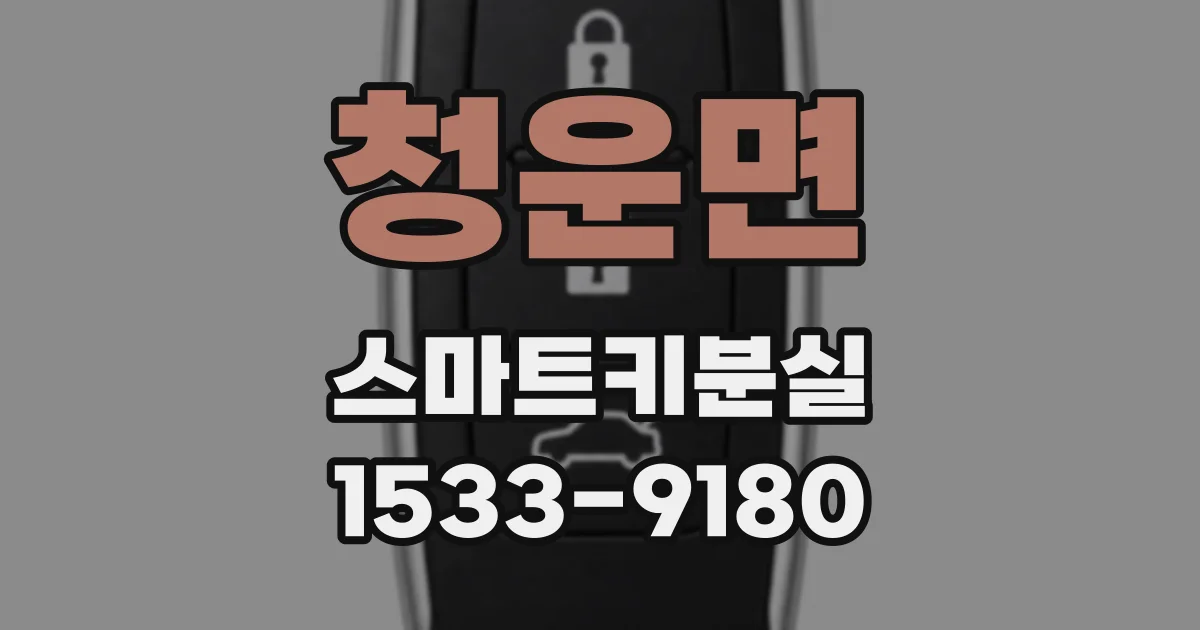 청운면 스마트키분실