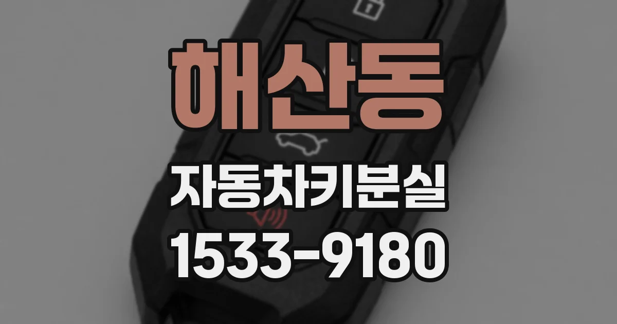 해산동 자동차키분실