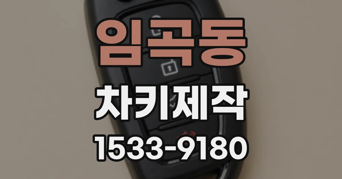 임곡동 차키제작