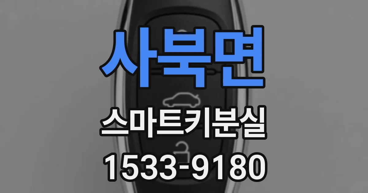 사북면 스마트키분실