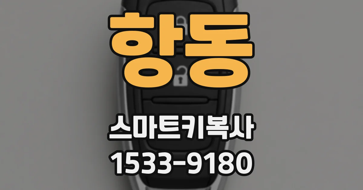 항동 스마트키복사