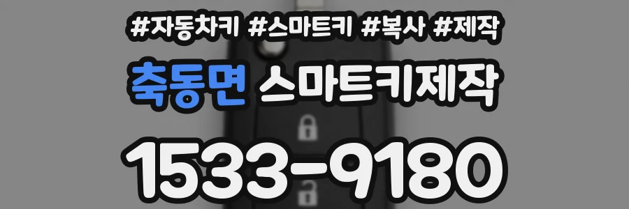 축동면 스마트키제작