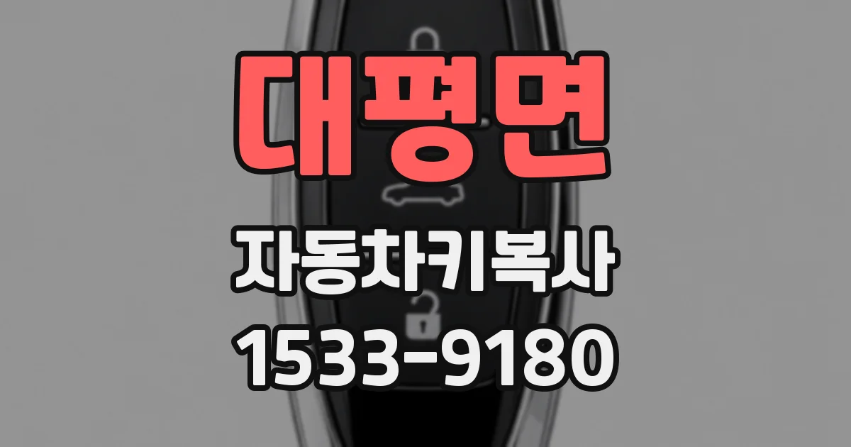 대평면 자동차키복사