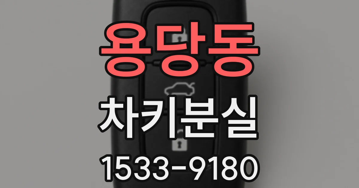 용당동 차키분실