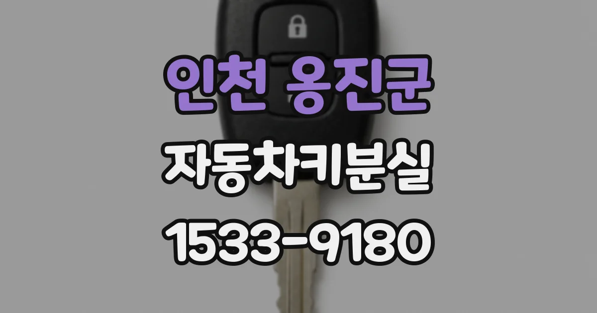 인천 옹진군 자동차키분실