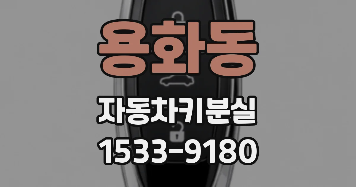 용화동 자동차키분실