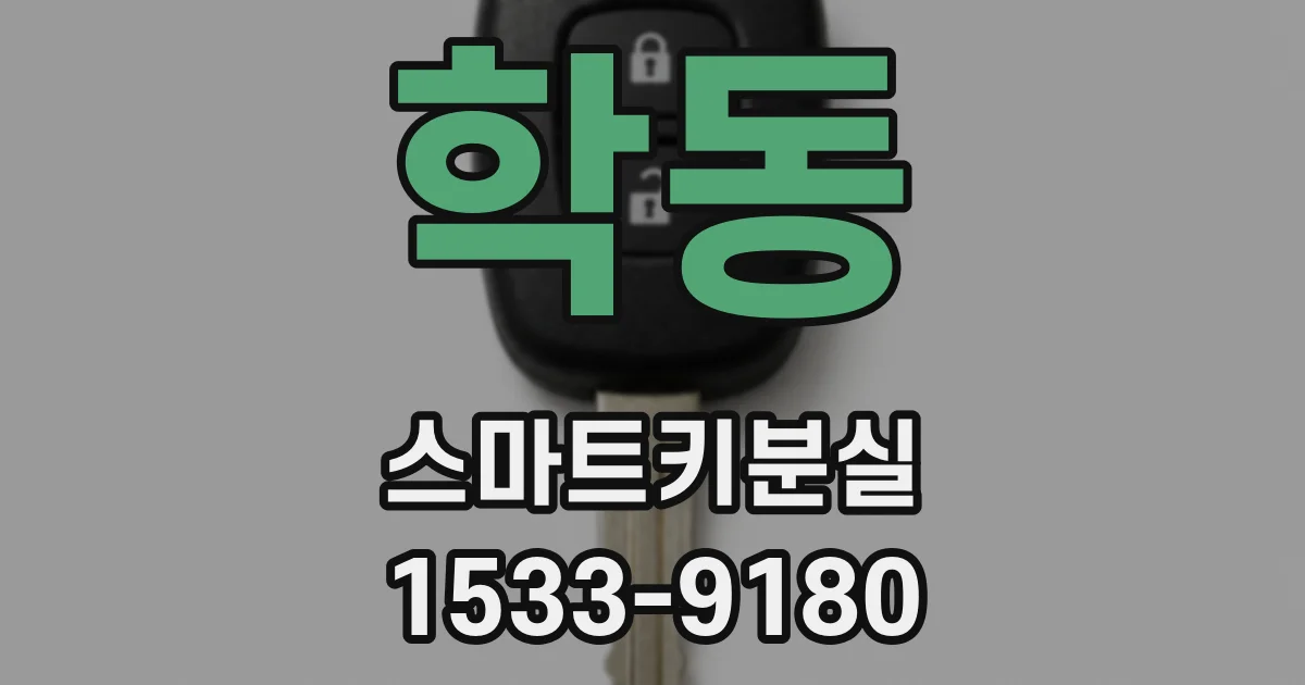 학동 스마트키분실
