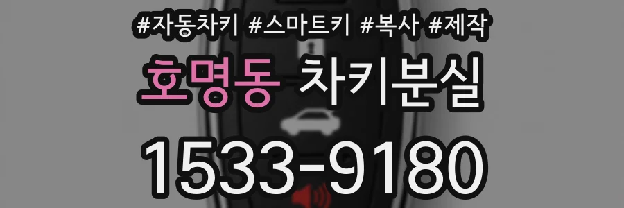 호명동 차키분실