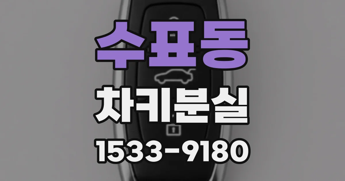 수표동 차키분실
