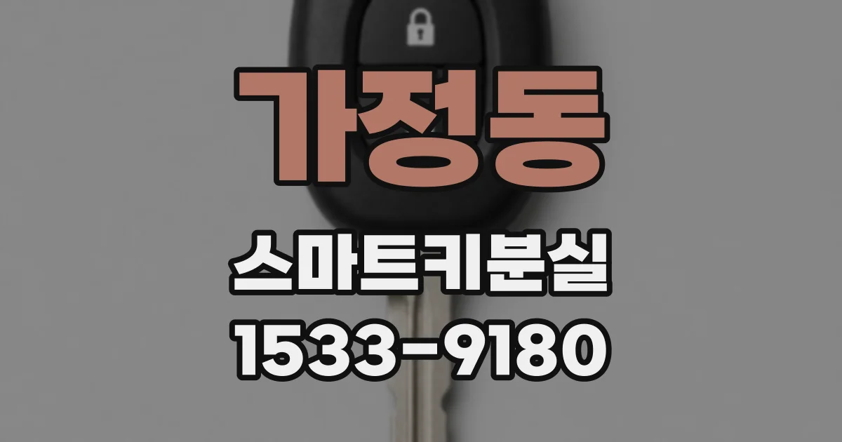 가정동 스마트키분실