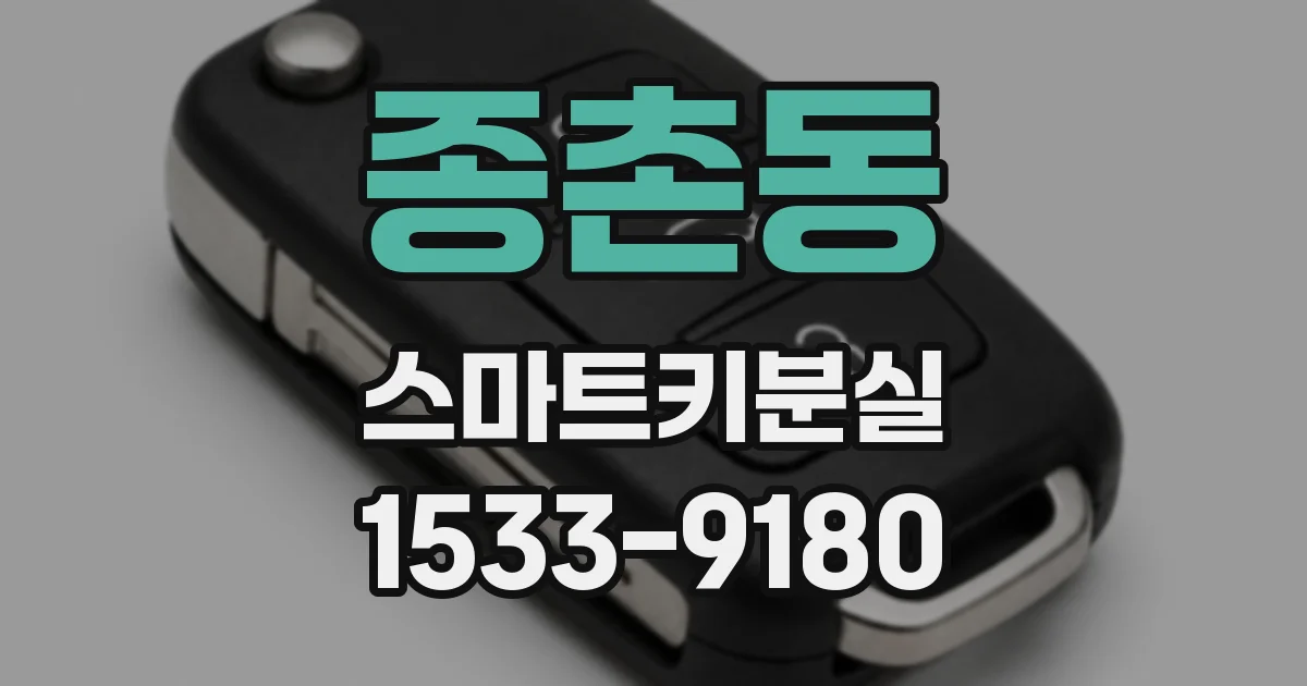 종촌동 스마트키분실