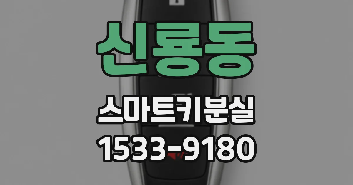 신룡동 스마트키분실