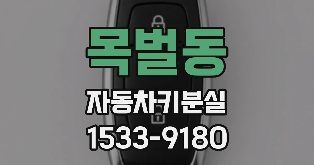 목벌동 자동차키분실