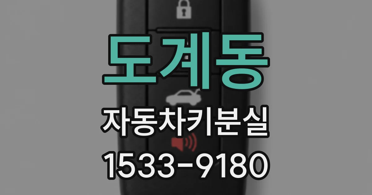 도계동 자동차키분실