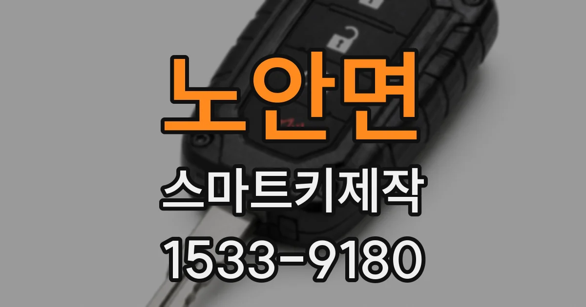 노안면 스마트키제작