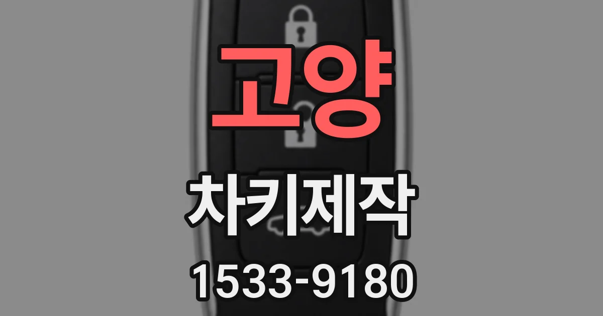 고양 차키제작