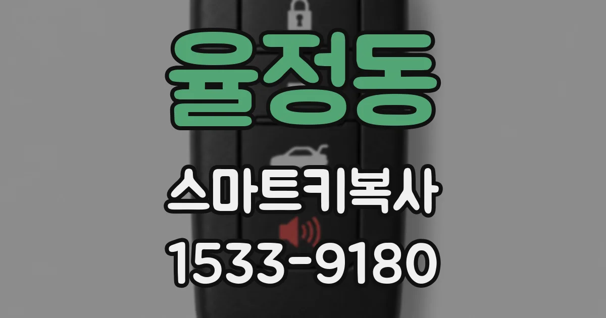 율정동 스마트키복사