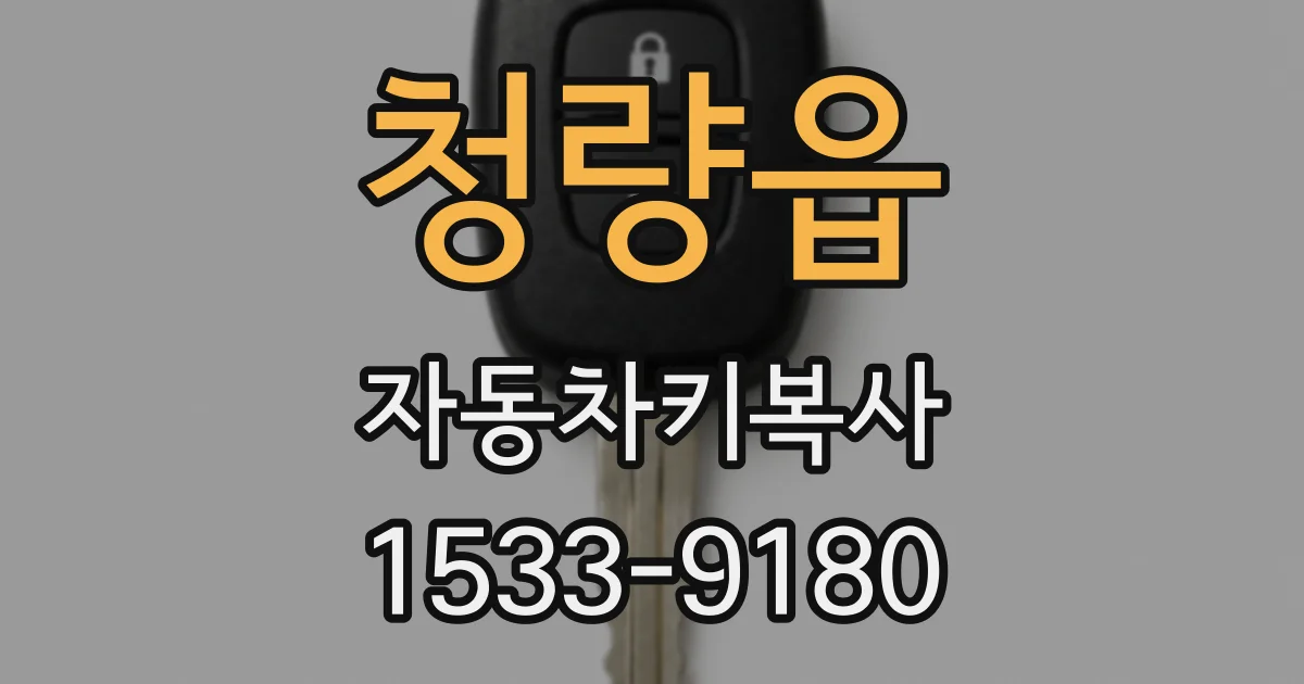 청량읍 자동차키복사