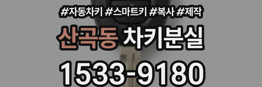 산곡동 차키분실